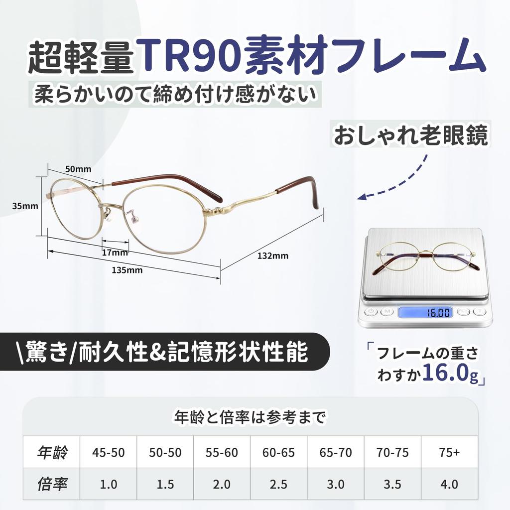 Reading Bronze Retro Metal for Reading Blue Light Z2018 [Zessilo] Oval-shaped Glasses, Color, Style, Ultra-lightweight Glasses, Unisex, Eyes, Cut,