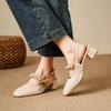 Baotou Sandals Children's 2025 New Spring Women's Niche Pearl Bow with Skirt French High Heels