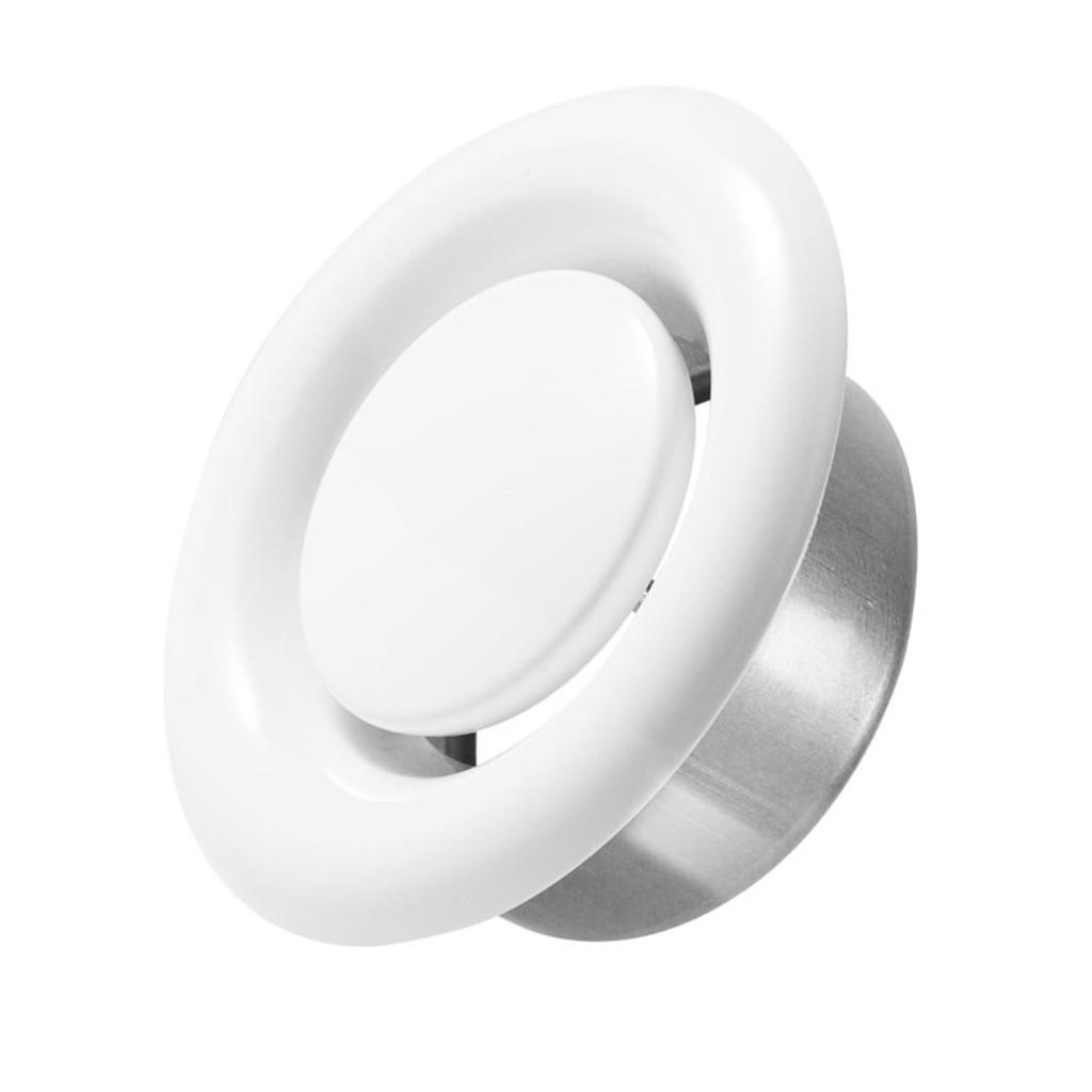 Adjustable Round Ceiling Vent Covers Diffuser Craft of Sturdy Carbon Steel for Home and Office Airflows Controlled