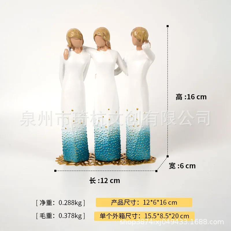 

Three Sisters Ornaments Tabletop Ornaments Gifts Resin Crafts Decorations Holiday Commemorative Gifts Art Decorations New