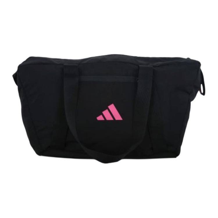 New Adidas Polyester Portable One Shoulder Crossbody Gym Bag Large Women's Black HT2447