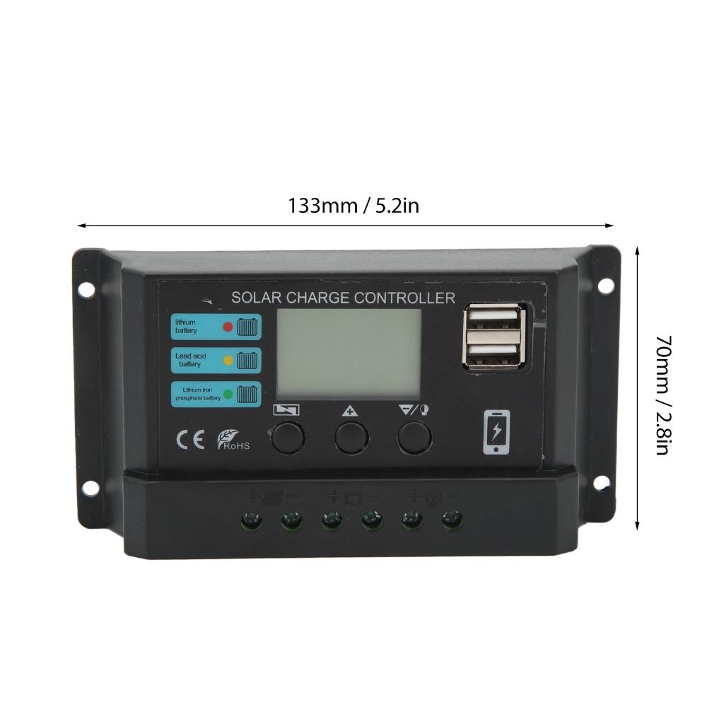 12V/24V Solar Controller LCD Display 12V 24V Solar Controller  RV Application