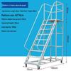 Mobile Extendable Ladder Truck for Warehouse and Supermarket Use
