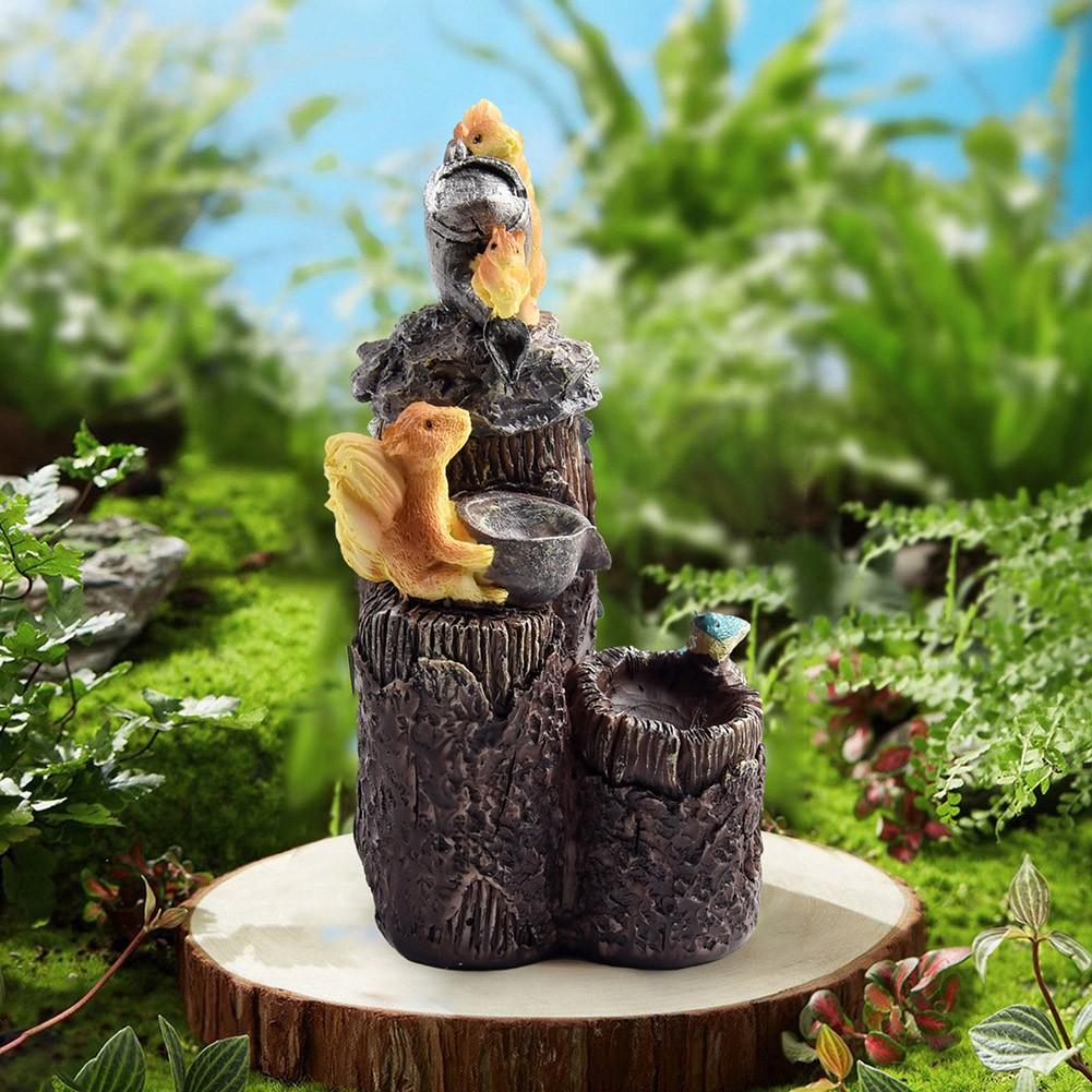 Cute Resin Squirrel Sculpture Designed to Bring Joy to Your Garden Atmosphere