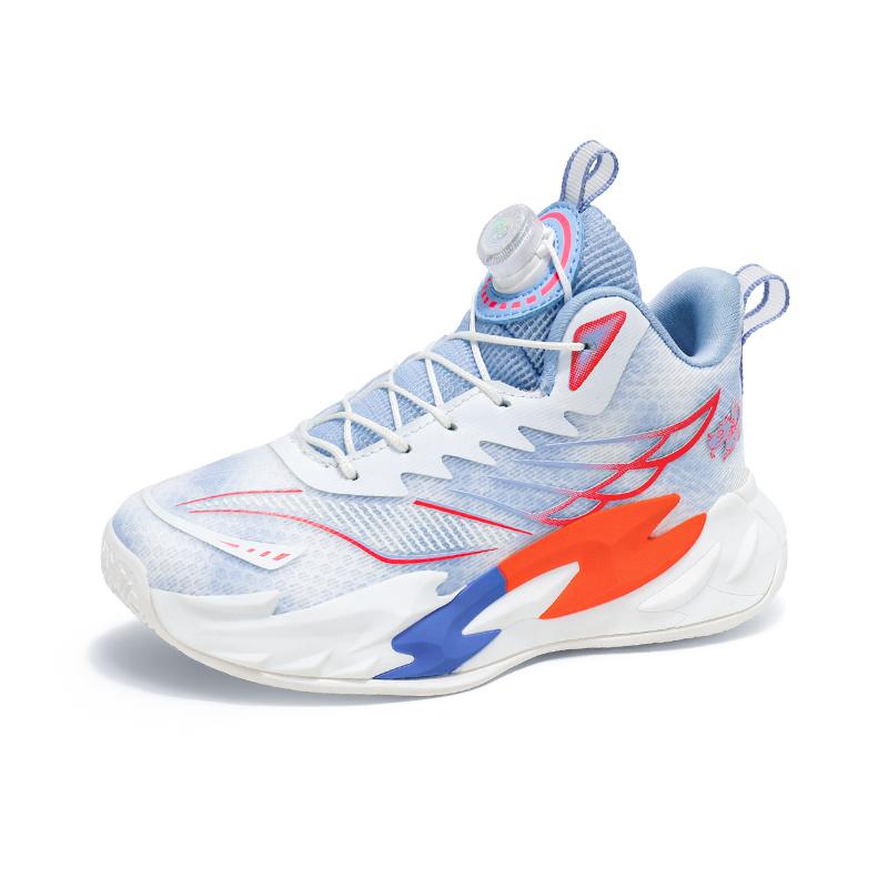 2026 New Children Basketball Shoes Breathable Girls Basketball Sneakers Quick Lacing Boys Sport Shoes Fashion Outdoor Sneakers