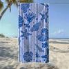 Cute Cartoon Starfish & Seashell Pattern Beach Towel, Soft Durable Quick-Drying, Ideal For Summer Beach, Swimming & Camping