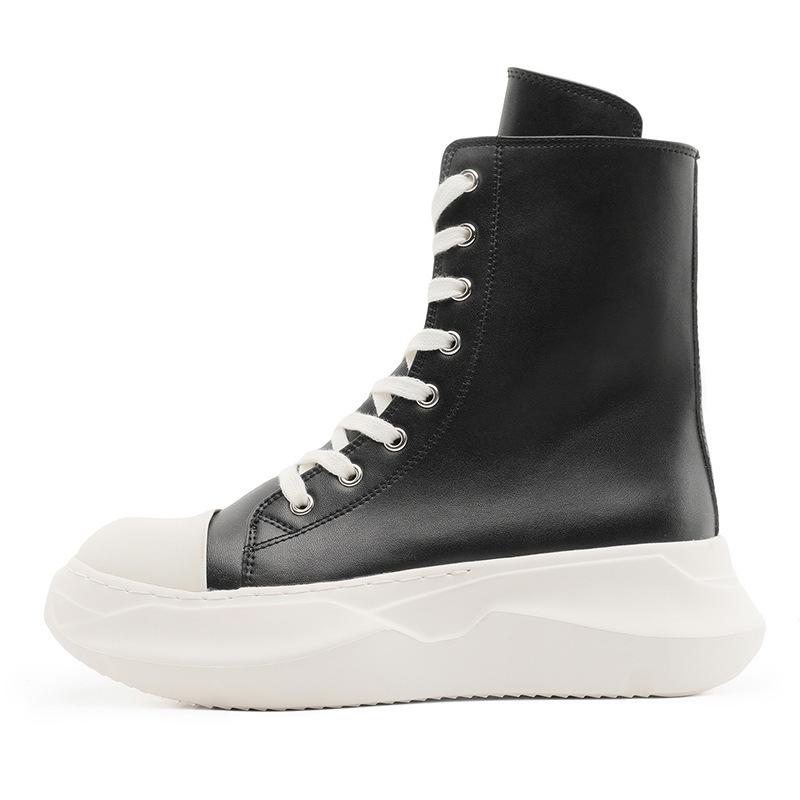 Martin boots high-top board shoes platform ruffian handsome niche high-end side zipper American locomotive boots L