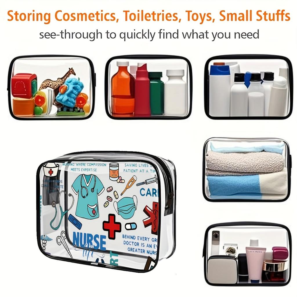 Hochwertige Transparente Kulturtasche, Eine Stilvolle und Hochwertige Unisex Kulturtaschen-Organizer-Tasche mit Einem Leicht zu Reinigenden Design