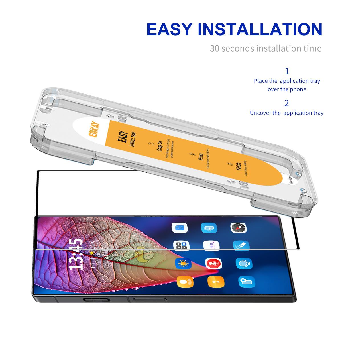 

ENKAY HAT PRINCE For ZTE nubia Red Magic 9 Pro 5G/Red Magic 9 Pro+ 5G Screen Film Black Edge High Aluminium-silicon Glass Screen Guard As Shown A