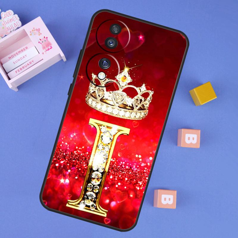 

Red Diamonds Letter Case For Honor Win RT 400 200 Pro 50 70 90 X9a X9b X9c X9d X8b X8c Magic 8 Pro 6 7 Lite Cover Honor 90 Lite