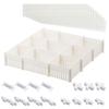 SaveSooo Drawer 12 with 15 Fixing Cuttable and Highly Stable Dividers for Storage In and Other Storage Ideal for Organizing Small Dividers, Pieces,
