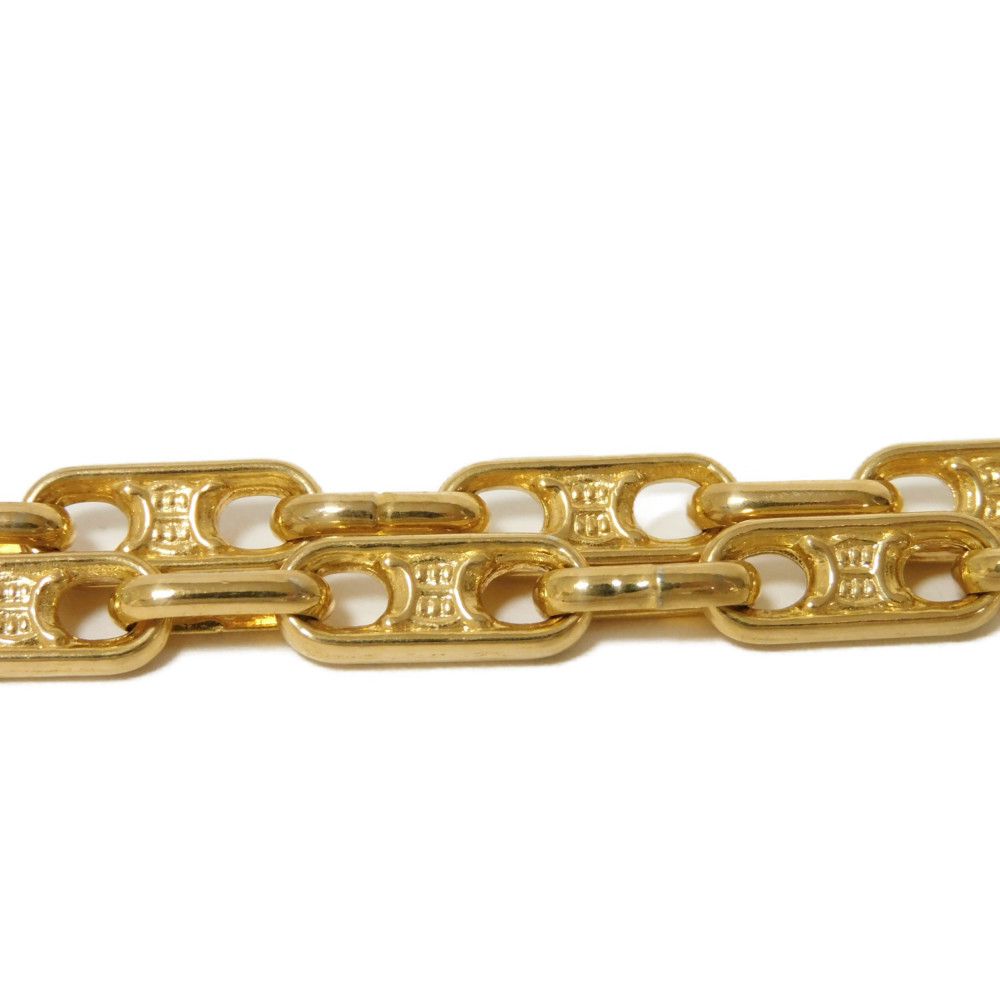 Used 10431 Macadam 7984 Old Triomphe Arc de Triomphe Gold Plated Chain Long 25.2" Vintage Brason Plated Gold Unisex