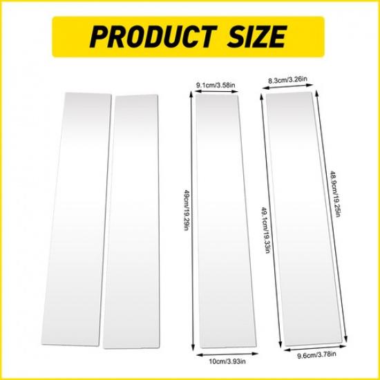 4x 2004-2014 Fit Ford Post Door Pillar Trim F150 Auto Car Chrome Accessories