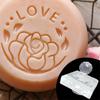 Valentines Day Acrylic Clear Seal Natural Organic Soap Making Tool Accessories Love Heart Pattern Soap Stamp Block