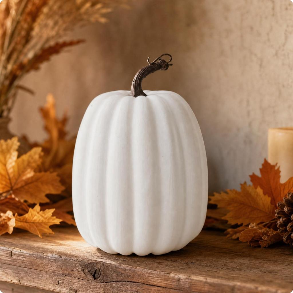 Artificial Pumpkin Decoration Seasonal Ornamental Model Compact for Mantel Décor