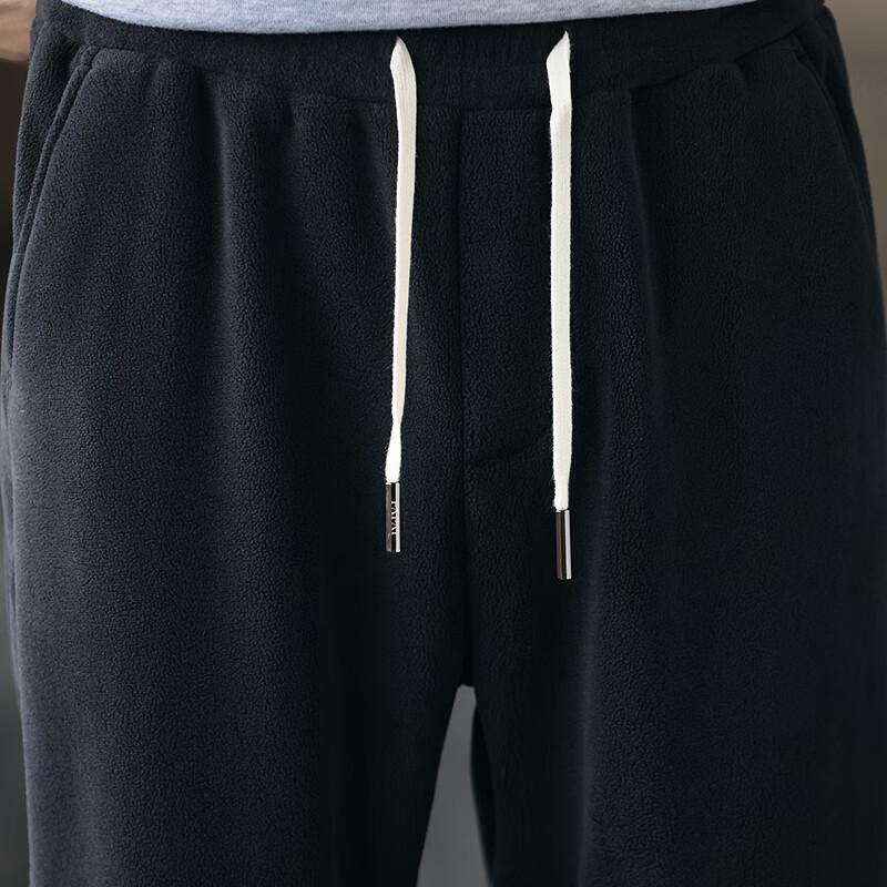 FAPAI Men's Fleece-Lined Thermal Cuffed Jogger Sweatpants