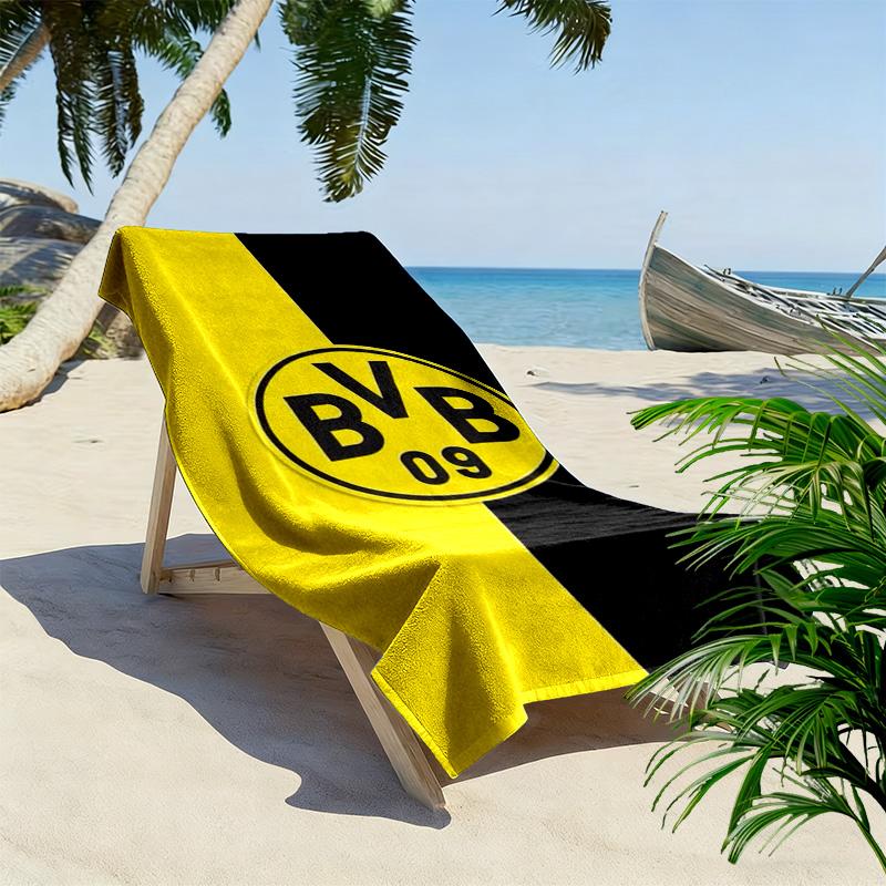 Dortmund Print Beach Towel, Large Soft Quick Dry Towel for Beach Camping Swimming