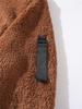 2025 Autumn/Winter European & American Men's Plush Lined Hooded Sweatshirt Jacket