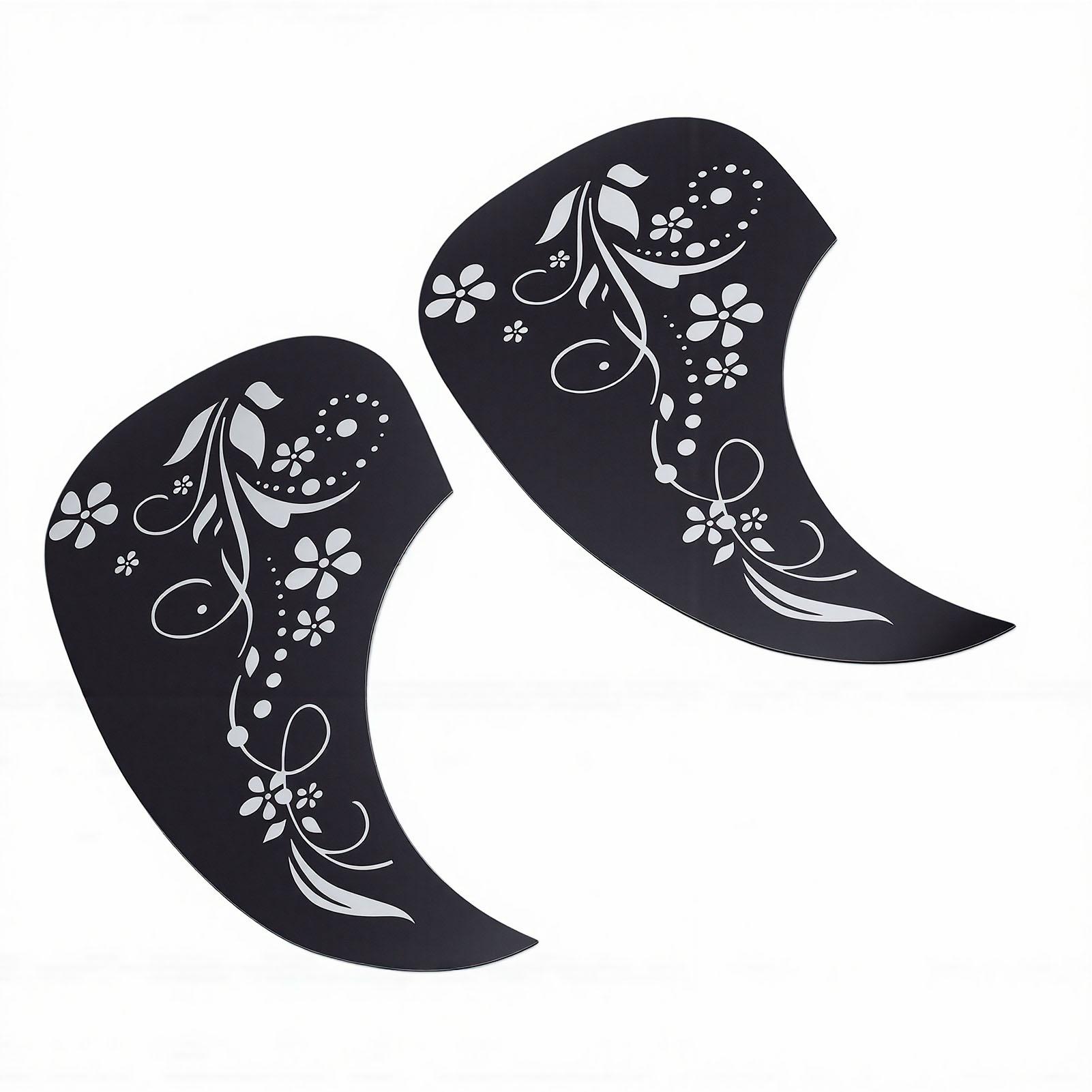2 Pcs Acoustic Guitar Pickguard Teardrop Shape Decorative Acoustic Guitar Scratch Plate for Protection Grass