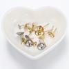 50pcs 3-8mm Stainless Steel Ear Studs Base for Pearl Earrings Earring Base for Jewelry Making DIY Gold Color Accessories