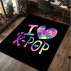 1Pc K Pop Print Rug - Home Decoration Carpet For Living Room Bedroom Flooring Computer Chair Area Rug