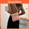 Stylish Small Cross-border Plush Shoulder Bag For Women 2023 Autumn And Winter