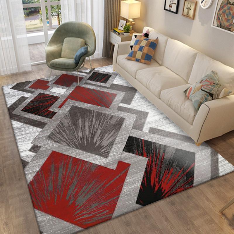 Koberec v severském geometrickém stylu Obývací pokoj Moderní Sofa Konferenční stolek Rohož Ložnice Ložnice Home Floor Mat