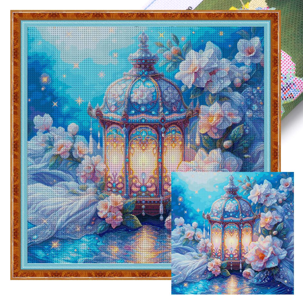 

Scenery Printed Cross Stitch Kit 75x75cm DIY 14CT Egyptian Cotton Embroidery Art