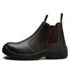 Chelsea style cowhide double steel standard labor insurance boots double density outsole light and comfortable oil-resistant short boots