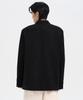 Musinsa Standard Synthetic Suede Oversized 3-Button Blazer [Black]