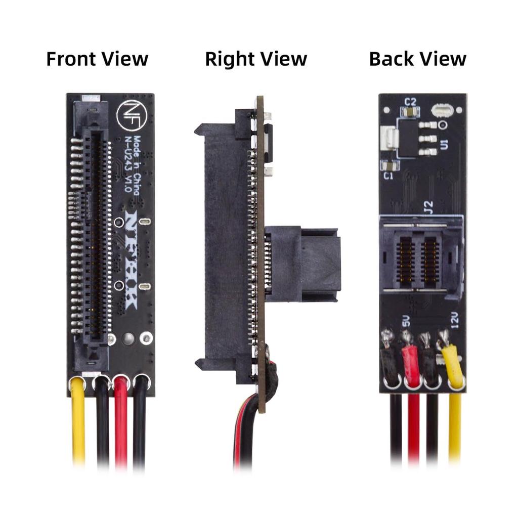Cablecc Female to NVME PCIe SSD Adapter for Mainboard PCI-E 4.0 SFF-8643 U.2 SFF-8639 U.3 PCI-Express