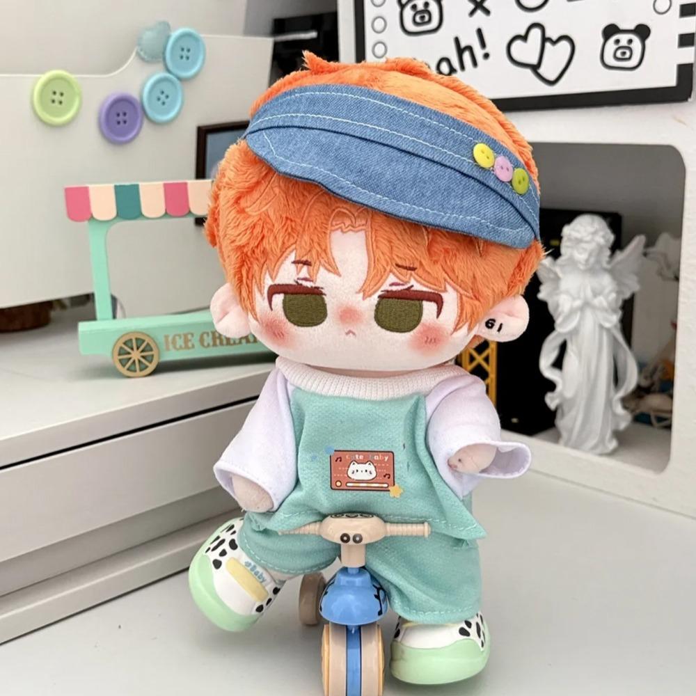 1 Set Outfit 20cm Cotton Doll Clothes Cartoon T-shirt Plush Doll Clothes  Children's Gift