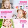 Kids Real Washable Makeup Kits for Girls with Mirrors, Fashionable Handbag Storage Design,Princess Toys Cosmetic Set, Gifts