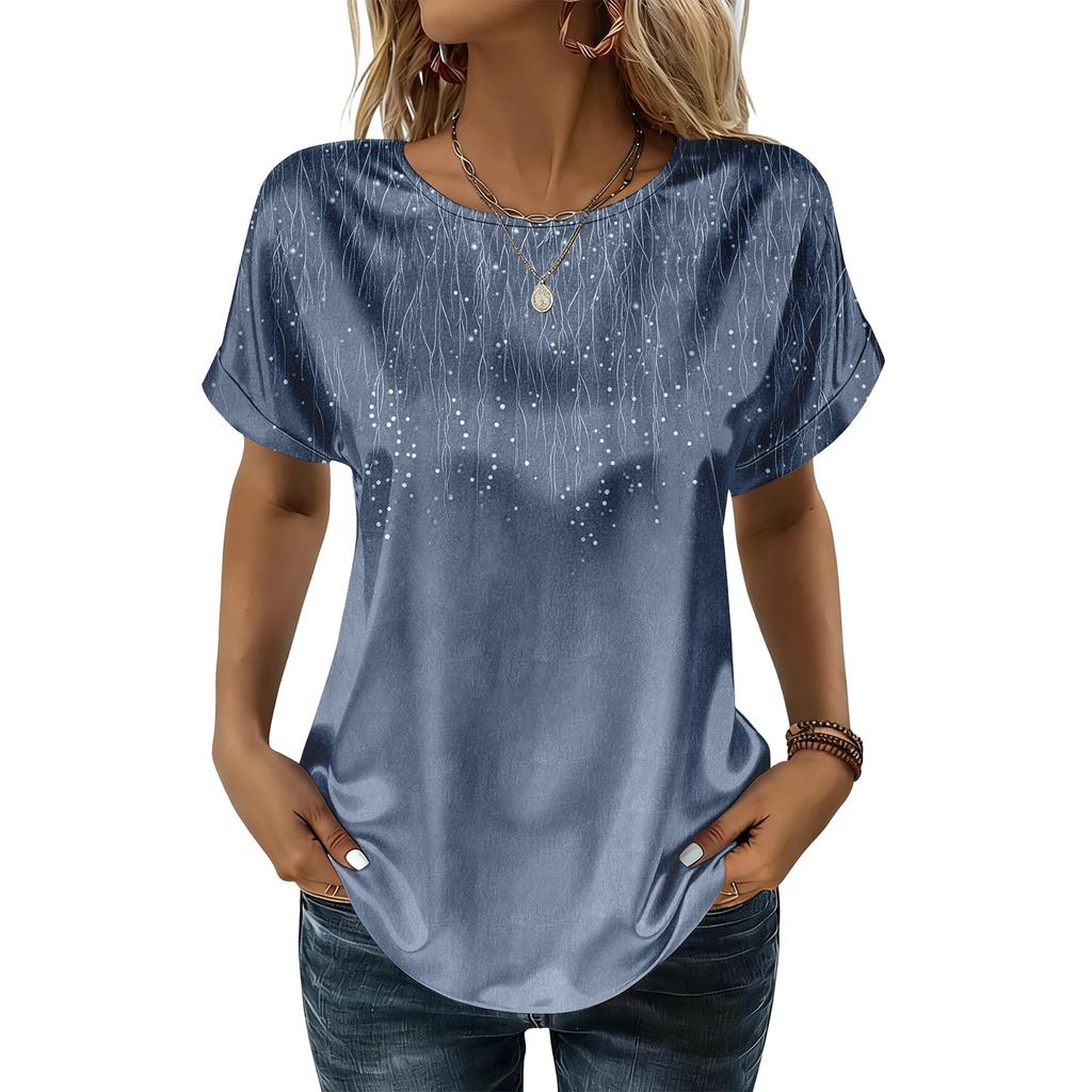 Women's Fashionable Casual Vintage Printed Top