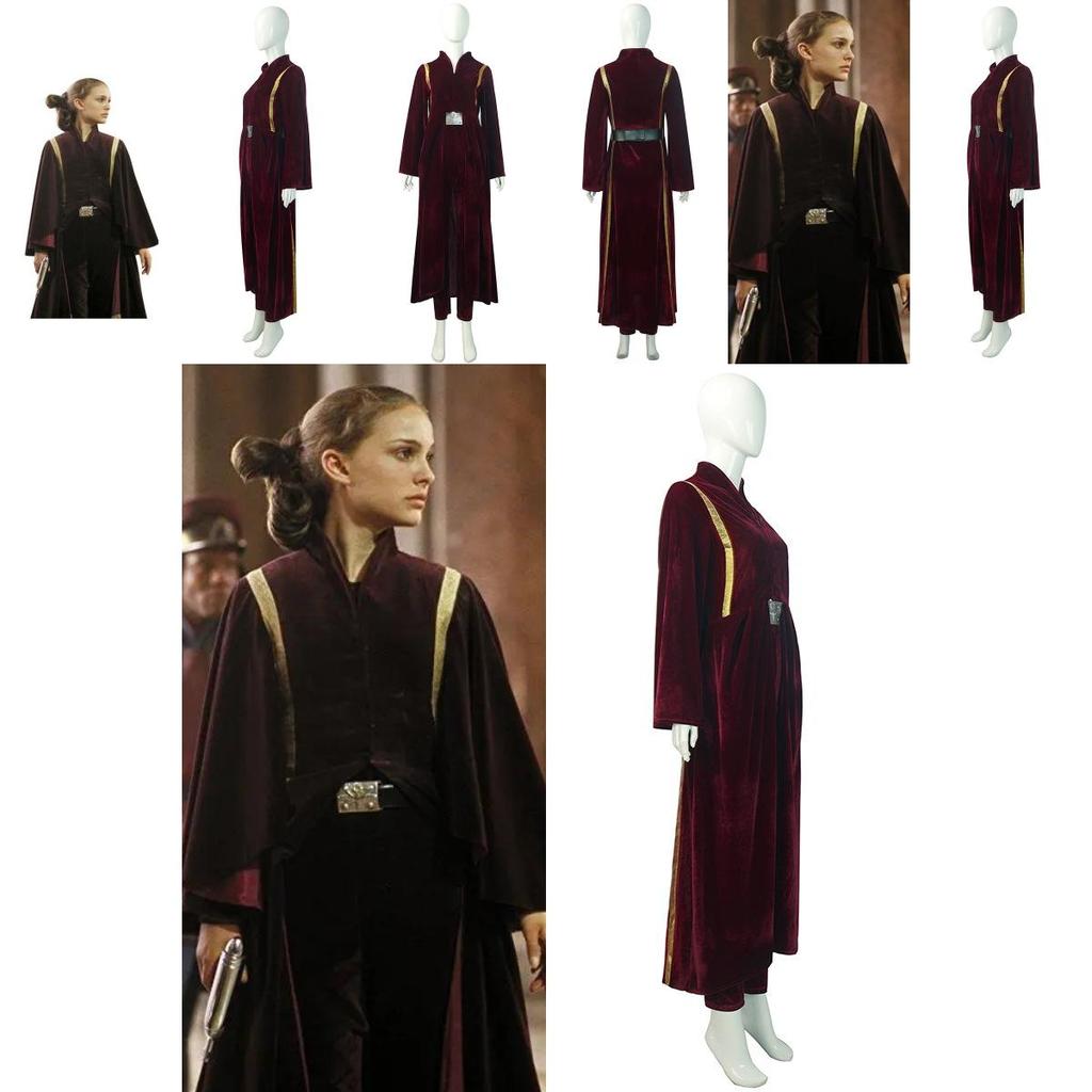 Elegantes und geschmeidiges Star Wars Prequel 1 Padme Amidala Cosplay Kostüm