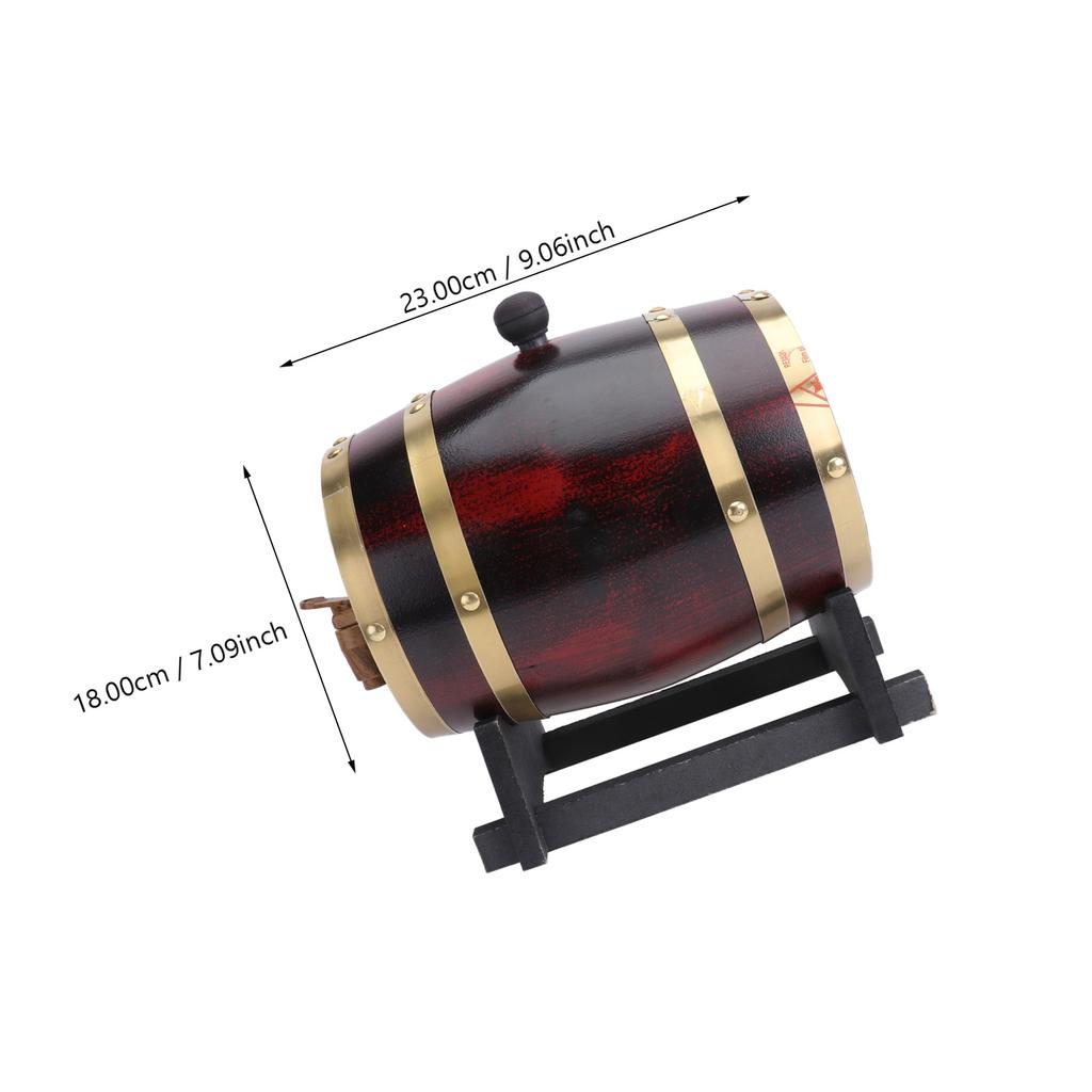 1Pcs Real-Like Wooden Wine Barrel 5L Beer Wine Storage Dispenser Exquisite Home Bar Pub Decor Gift Beer Barrel Wood Bucket