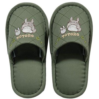 Senko My Neighbor Totoro Heartwarming Antiviral 63329 Children's Slippers, Approx. 18cm, Green, Antibacterial,