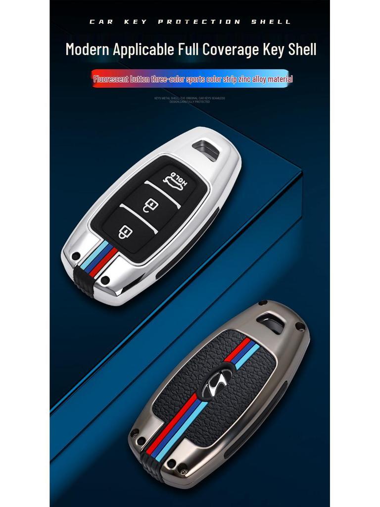 Elantra Key Case for Hyundai: Metal Shell for Mistra/Festa/ix35 Models 2022