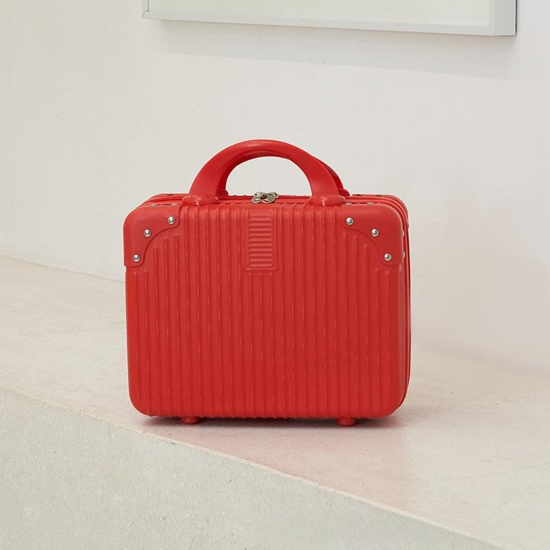 1Pc Cosmetic Case Women's Small Portable Suitcase Travel Storage Bag Small Suitcase Children