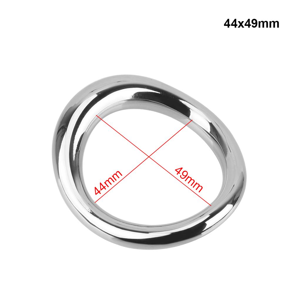 Sex Toys for Men Delay Ejaculation Metal Scrotum Stretcher Erotic Penis Bondage Lock Cock Ring Stainless Steel