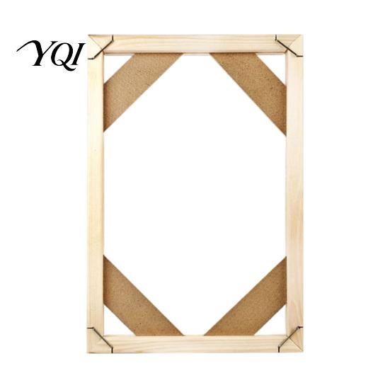 Art Display Holder Wood Painting Frame, Easy to Install Wooden Strips DIY Self Assembly Kit, Custom Picture Framing Decorative for Oil And Wall