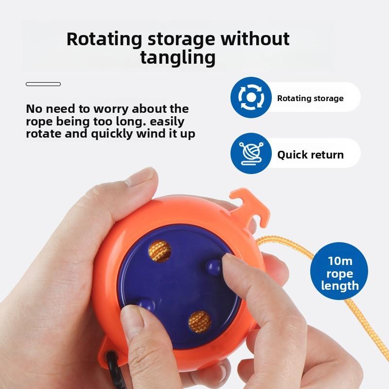 Tragbare einziehbare Wäscheleine für Außen, Innen, Reise, Hinterhof, Camping