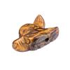 Wolf Head Stone Ornament Miniature Landscape Sculpture Crystal Texture And Polished Design Decorative Beads for DIY Bracelets