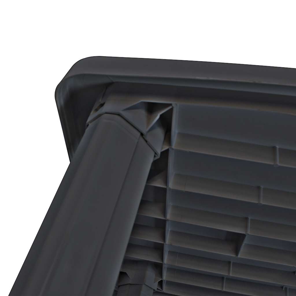VidaXL Gartentisch Anthrazit 101x68x72 cm Kunststoff