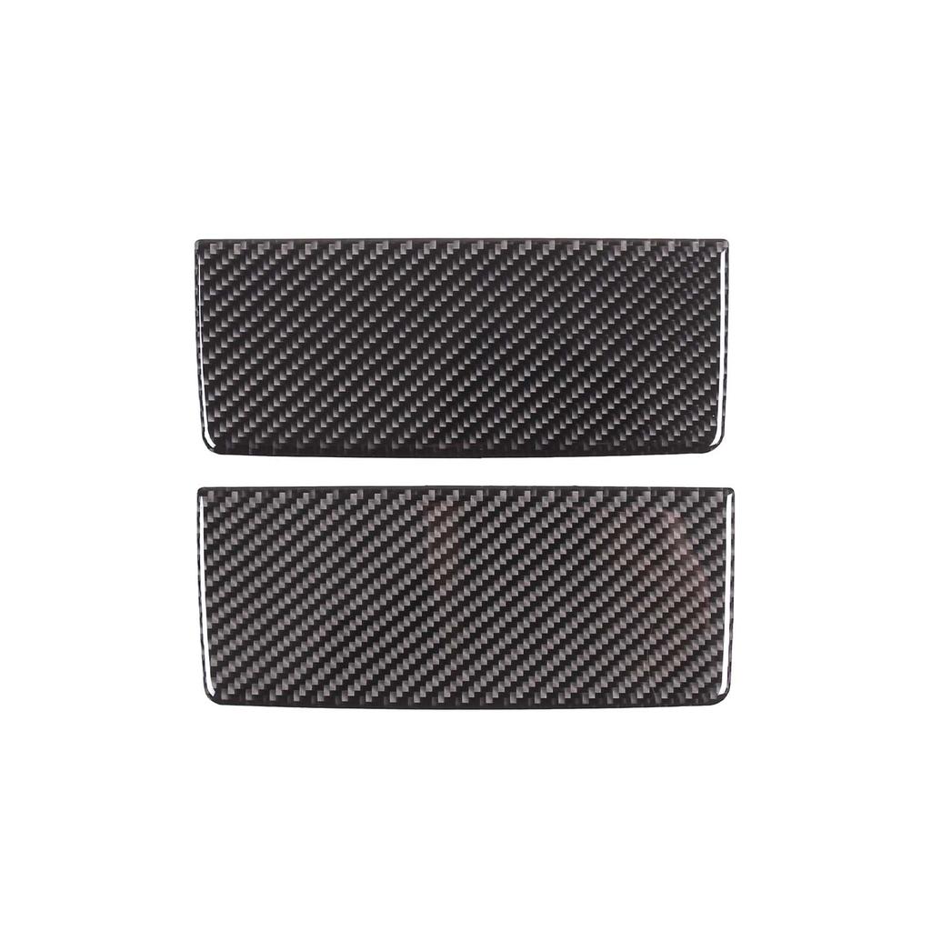 2x Soft Carbon Fiber Car Makeup Mirror Cover Decorative Stickers Suitable for Honda Odyssey RB1/RB2/RB3 2009-2014