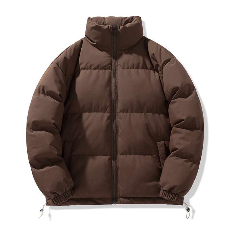 Giacca Invernale Ampia con Collo Alto Cappotto Casual Caldo Imbottito di Cotone