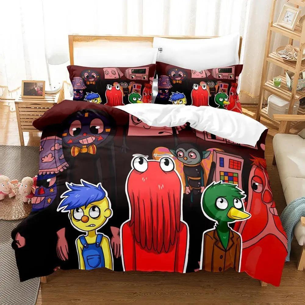 3d Print Anime Don't Hug Me I'm Scared Bedding Set Single Twin Full Queen King Size Bed Set Adult Kid Bedroom Duvet Cover Sets