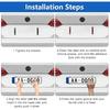 4Pcs Frameless Car License Plate Holder – Universal Invisible Number Plate Bracket for All Vehicle Models License Plate Covers Frames 6