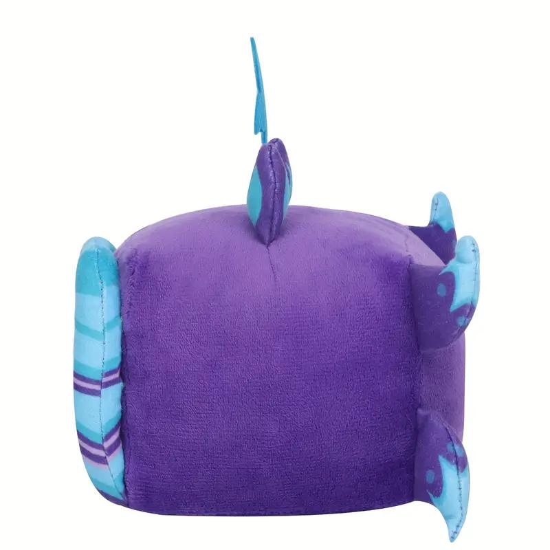 Jucărie de pluș amuzantă vulpe mov Blox Fruits Jucărie de pluș umplută Păpușă fruct diavol Jucării pătrate atrăgătoare pentru copii Cadou Decor acasă