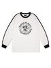 LA MAISON STUDIO Unisex Leris Raglan Contrast Long Sleeve White/Black (Fcd3Ts801M)